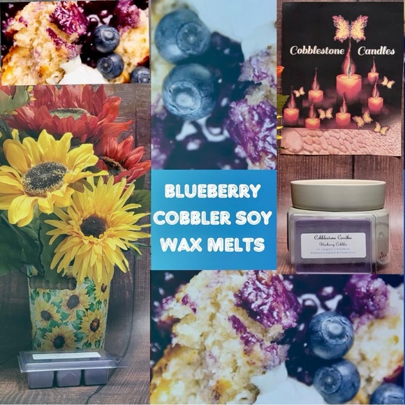 🫐Blueberry Cobbler Soy Wax Melts home scent by Cobblestone Candles - Picture 1 of 4
